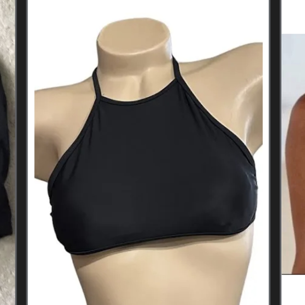Aerie halter swim top- black